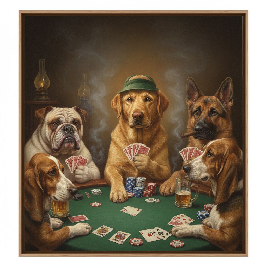 Dogs Playing Poker